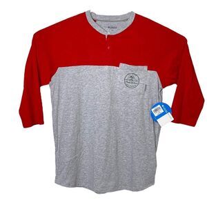 Columbia Men's Gray and Red Pullover Shirt Size Large
